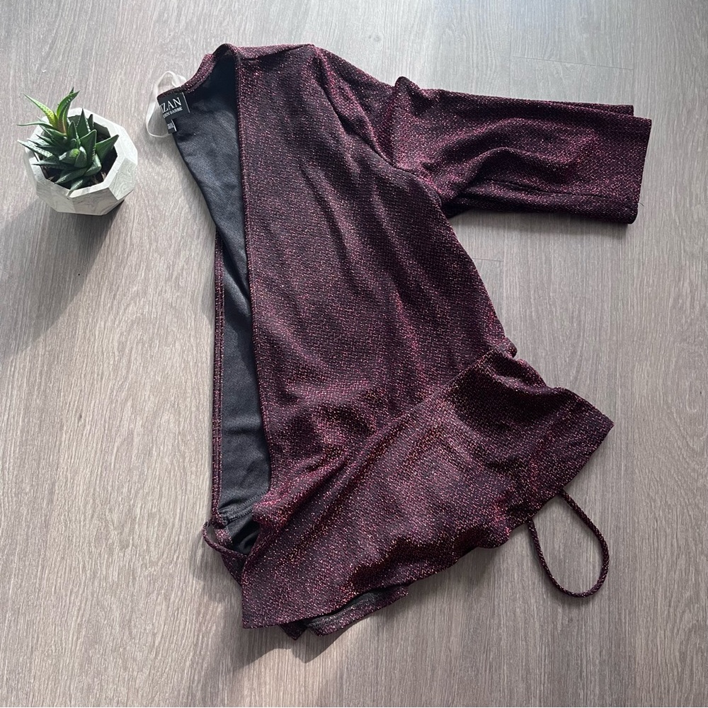 ARTIZAN ROBIN BARRE Red & Black Glitter Jacket - Picture 13 of 14